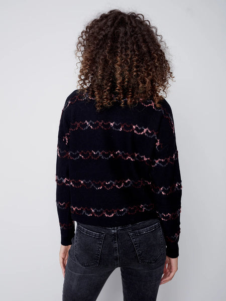SWEATER WITH EMBROIDERED HEARTS