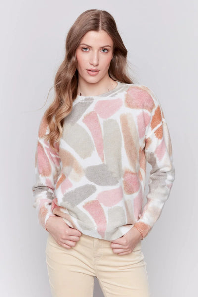 REVERSIBLE PRINTED SWEATER