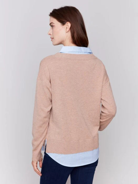 POPLIN FOOLER SWEATER