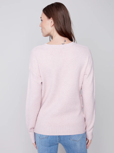 SWEATER WITH FRAYED DETAIL