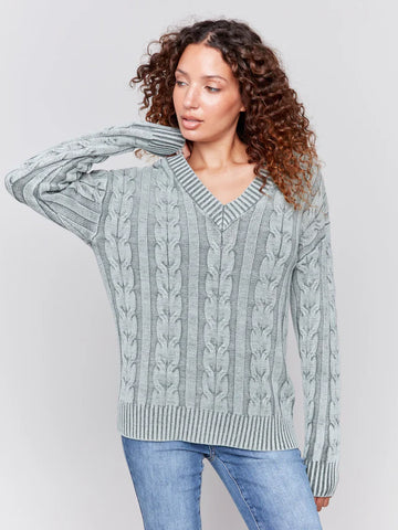 CABLE KNIT SWEATER