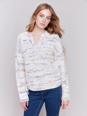 SPECKLED KNIT SWEATER