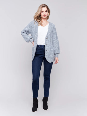 BOUCLE KNIT CARDIGAN