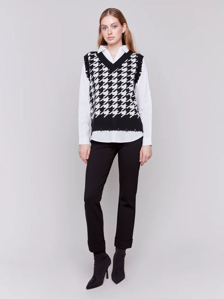 HOUNDSTOOTH FOOLER SWEATER