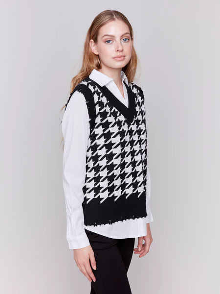 HOUNDSTOOTH FOOLER SWEATER