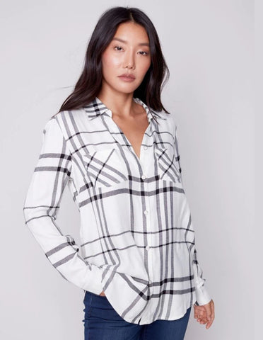 PLAID BLOUSE