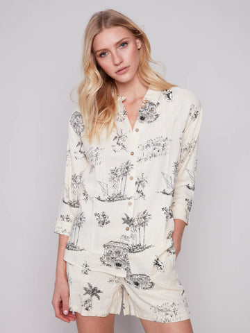 PRINTED TUNIC SHIRT