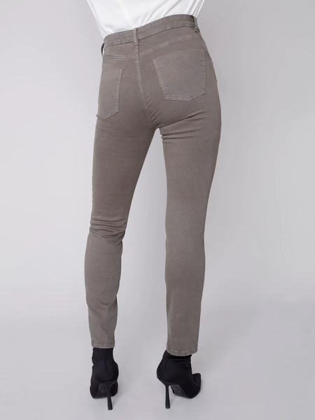 TWILL PANT WITH ZIPPER DETAIL