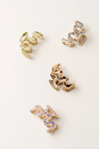 Hailey Claw Clip - Purple