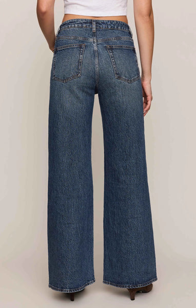 The Stunner Mid-Rise Wide Denim
