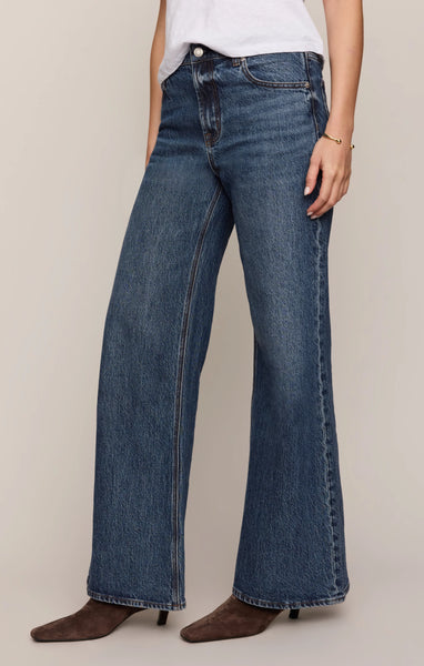 The Stunner Mid-Rise Wide Denim