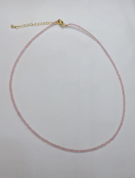 Morganite Crystal Necklace