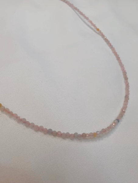 Rose Quartz Crystal Necklace