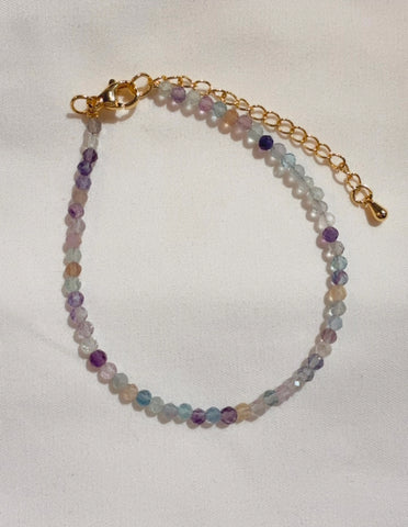 Pyrofluorite Beaded Bracelet