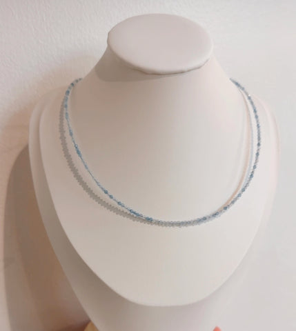 Aquamarine Crystal Necklace