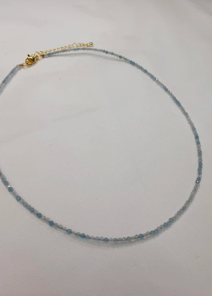 Aquamarine Crystal Necklace