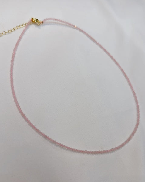 Morganite Crystal Necklace