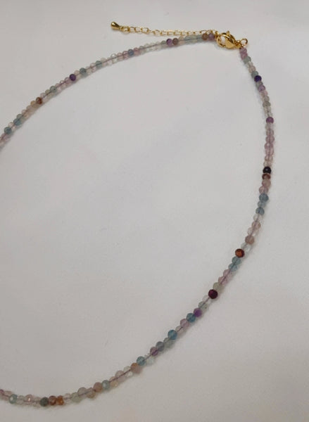 Pyrofluorite Crystal Necklace