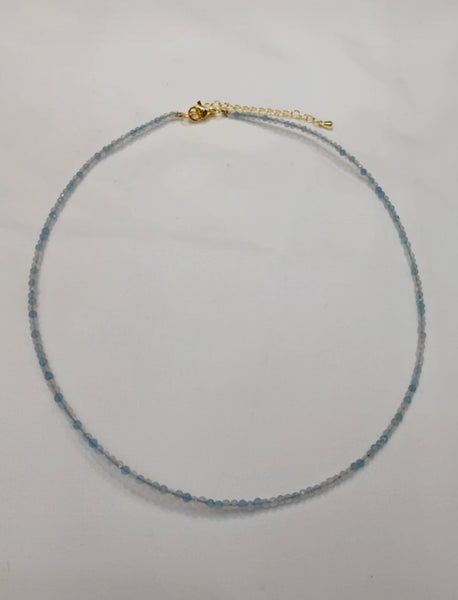 Aquamarine Crystal Necklace