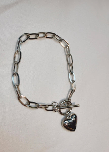 Clip My Heart Bracelet - Silver