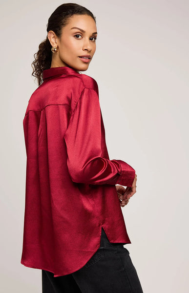 Simone Satin Blouse