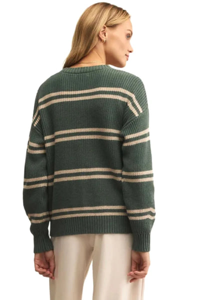 Boyfriend Striped Cardigan