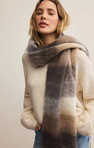 Plaid I Met You Scarf