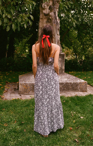 TOLUCA YNEZ FLORAL MAXI DRESS