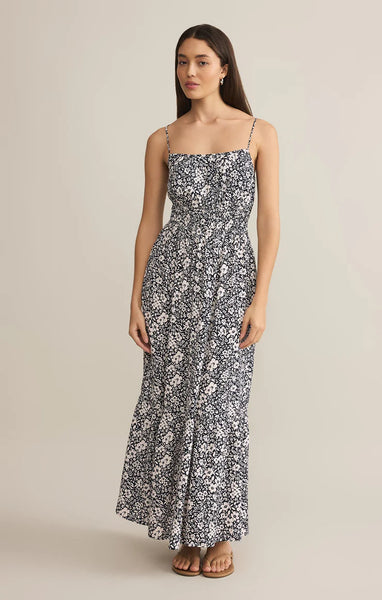 TOLUCA YNEZ FLORAL MAXI DRESS