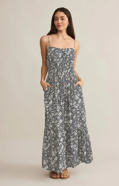 TOLUCA YNEZ FLORAL MAXI DRESS