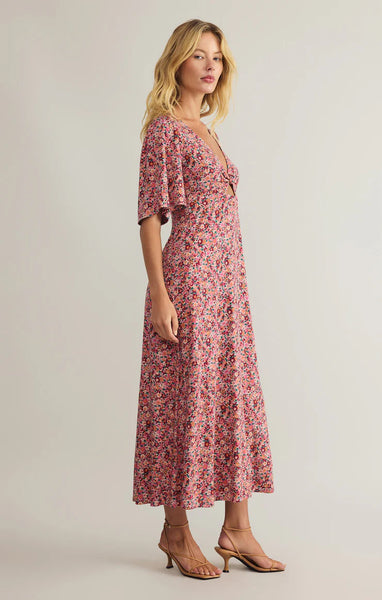 MAVIS DULCE FLORAL MIDI DRESS