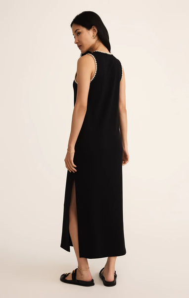 Delamer Whipstitch Midi Dress
