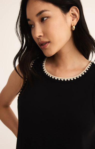 Delamer Whipstitch Midi Dress