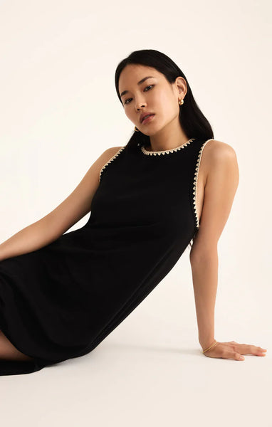 Delamer Whipstitch Midi Dress