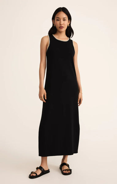 Delamer Whipstitch Midi Dress