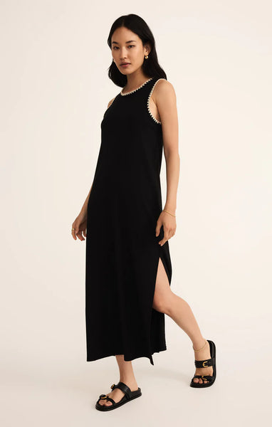 Delamer Whipstitch Midi Dress