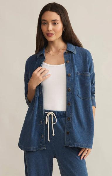 ALL DAY KNIT DENIM JACKET