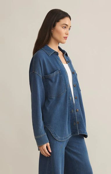 ALL DAY KNIT DENIM JACKET