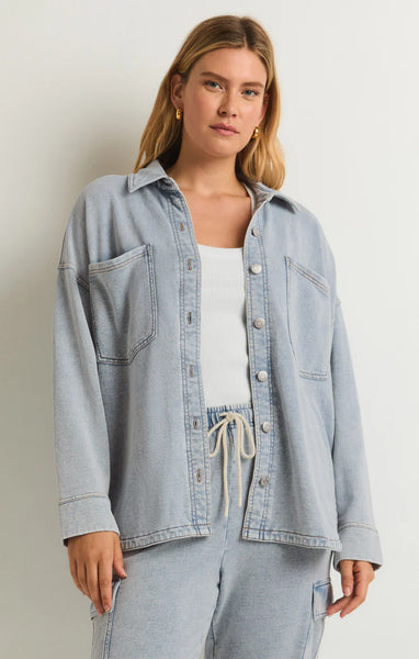 ALL DAY KNIT DENIM JACKET