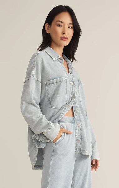 ALL DAY KNIT DENIM JACKET