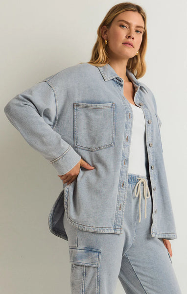 ALL DAY KNIT DENIM JACKET