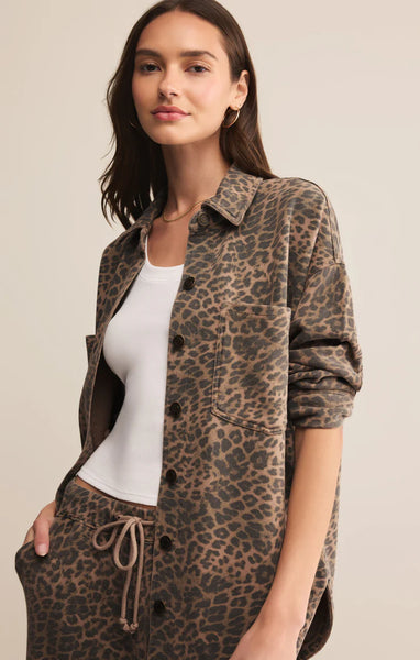 All Day Knit Leopard Jacket
