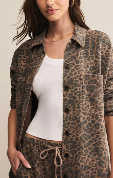 All Day Knit Leopard Jacket