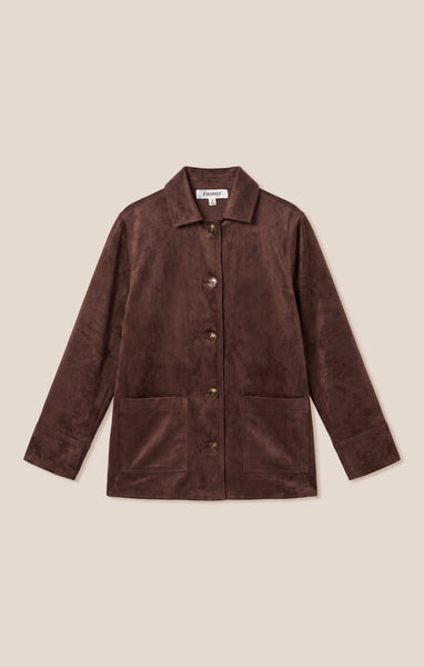 Decker Faux Suede Chore Coat