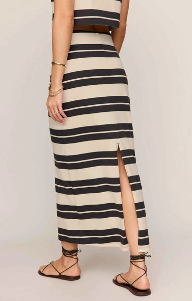 Gail Striped Midi Skirt