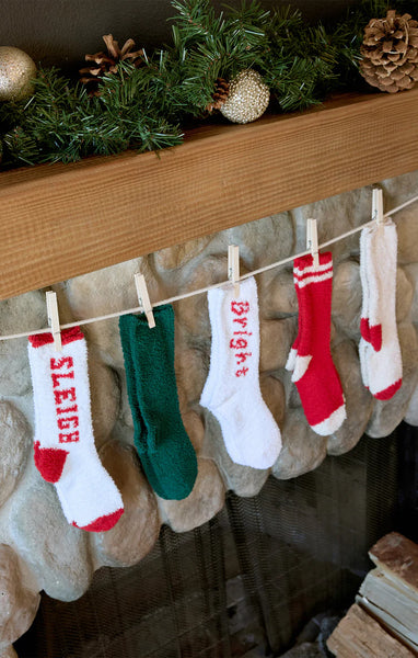 2 PACK SLEIGH SOCKS