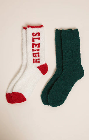 2 PACK SLEIGH SOCKS