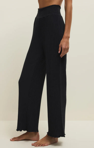 Dawn Smocked Silky Rib Pant