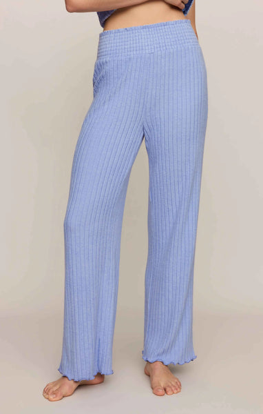 Dawn Smocked Silky Rib Pant