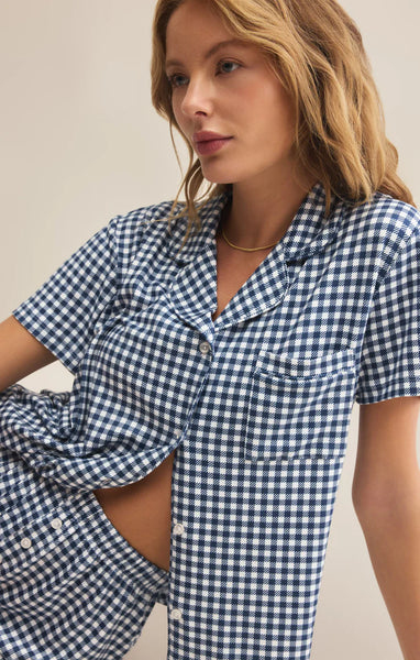 Maddie Gingham Short